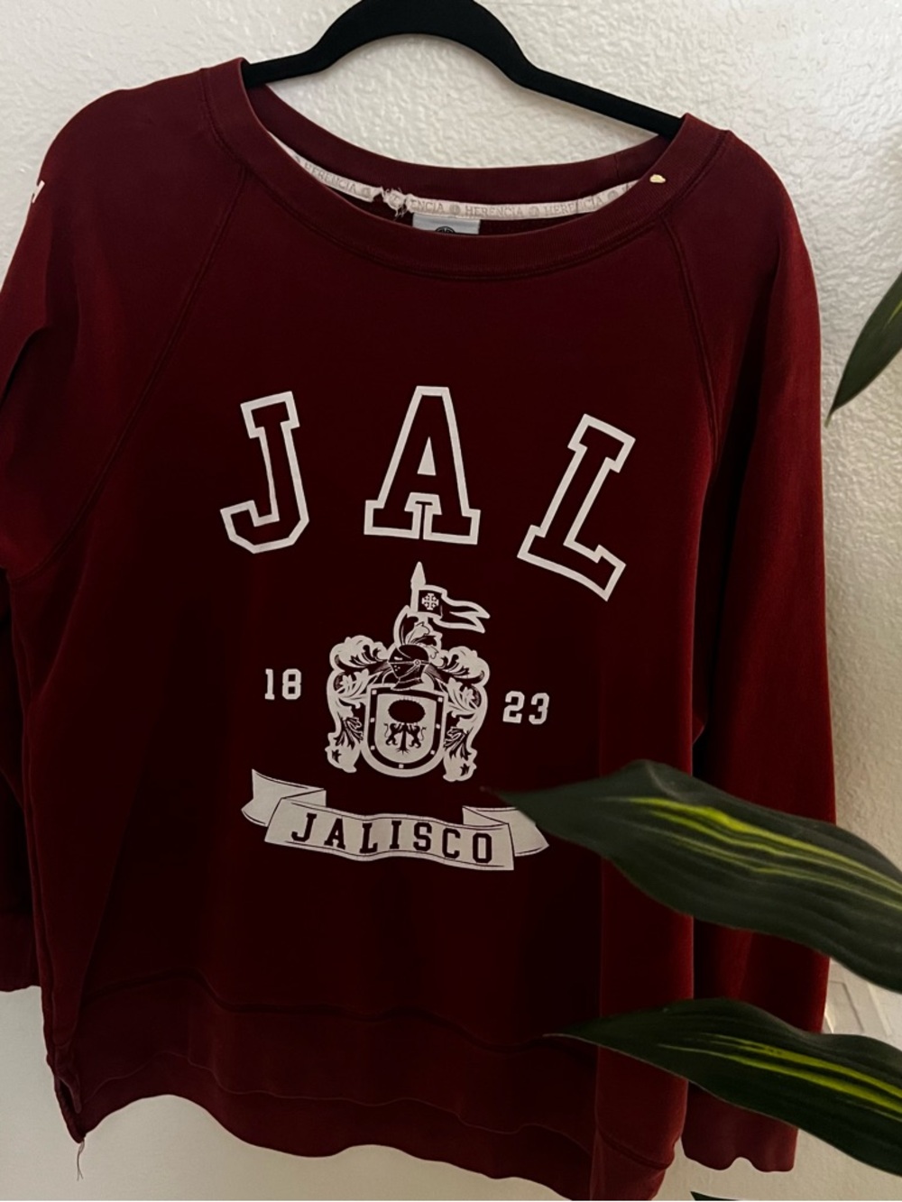 Jalisco Crewneck Sweatshirt - Burgundy